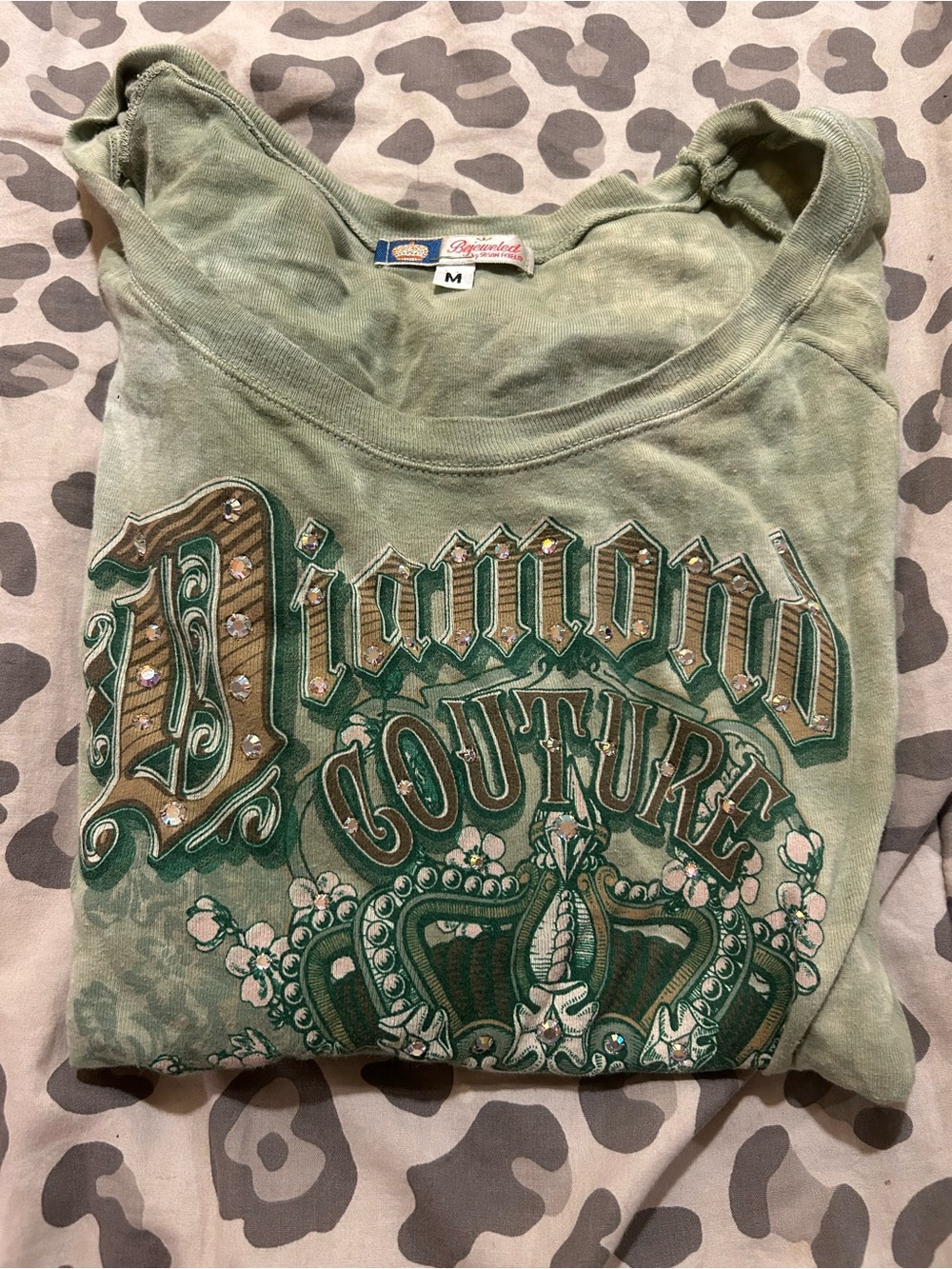 Women's Long Sleeve Graphic Tee - Green